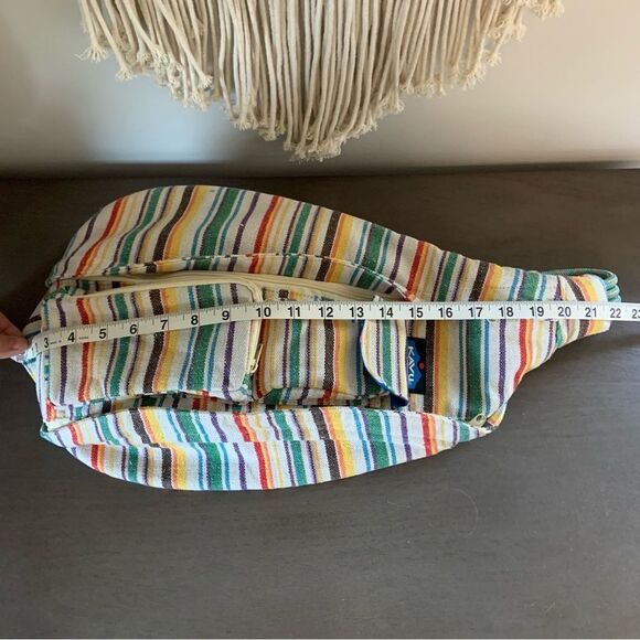 KAVU Interwoven Prism Stripe Rope Sling Bag - Picture 15 of 16